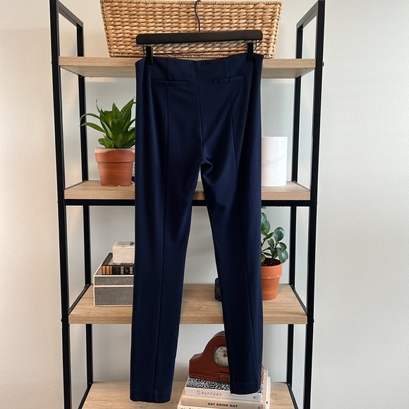 CAbi Mid-Rise Newport Navy Slim Leg #814 Ponte Pants, 4 - Picture 5 of 9